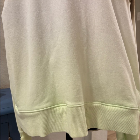 Women's Crew Neck Sweatshirt Thumbholes and Pockets Olive Mint Dip Dye L/XL - Picture 7 of 10